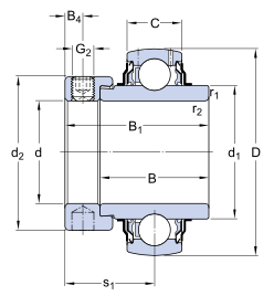 YEL208-108-2F SKF