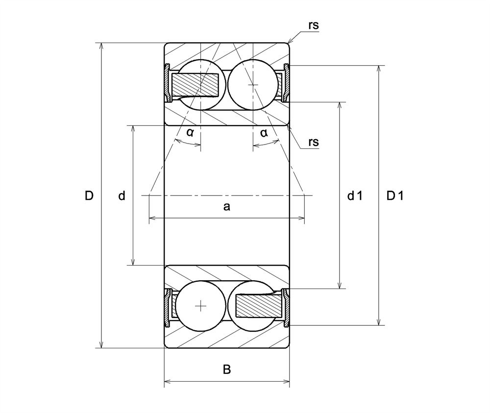 3216A-2RS-TNG AB-BEARINGS