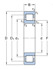 NJ2216ECP SKF